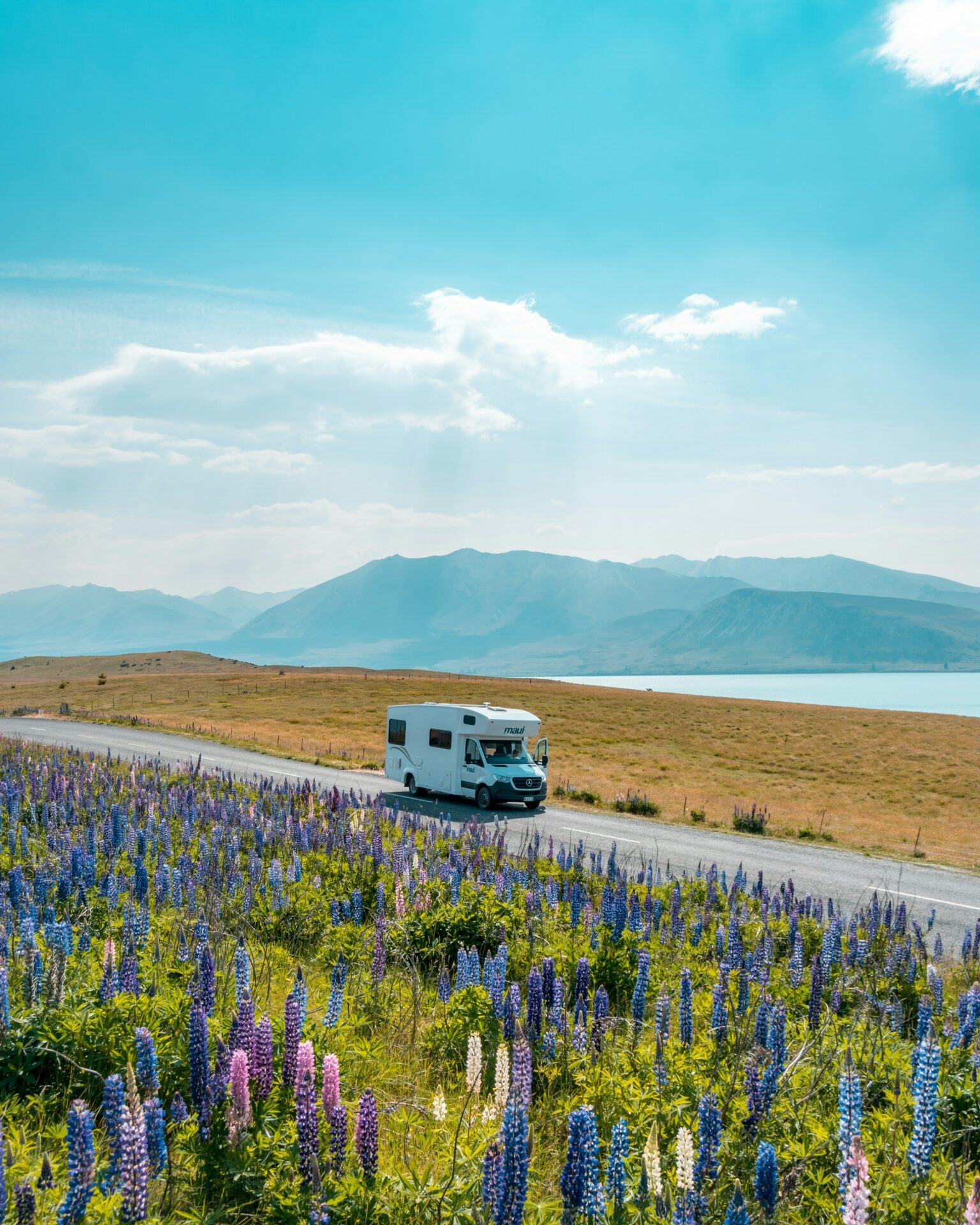 camping car sur le lac tekapo