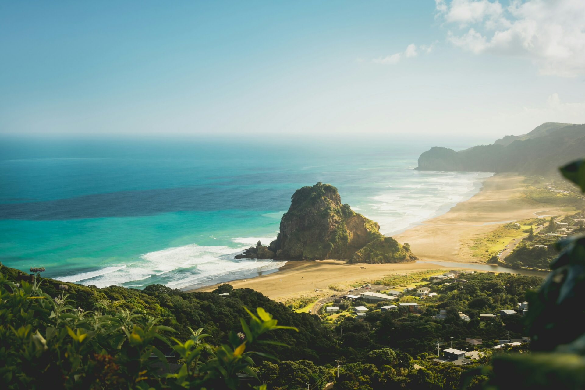 piha beach et le lion rock