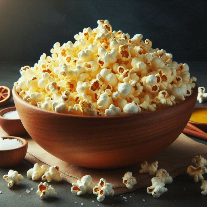 a bowl of popcorn