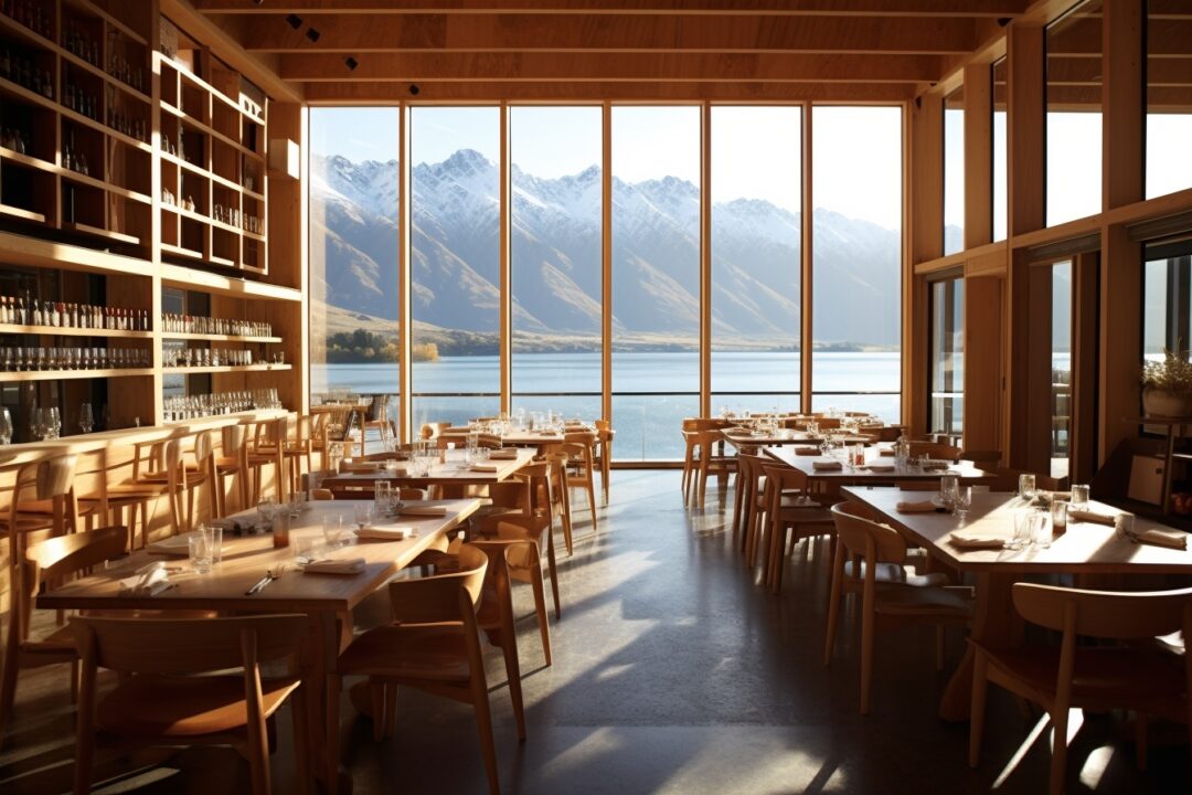 restaurant sur bord du lac queenstown