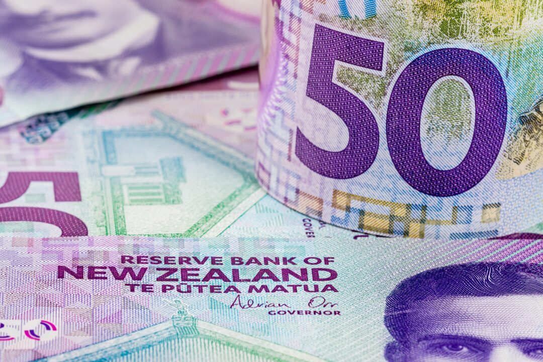 currency, new zealand dollar banknotes.