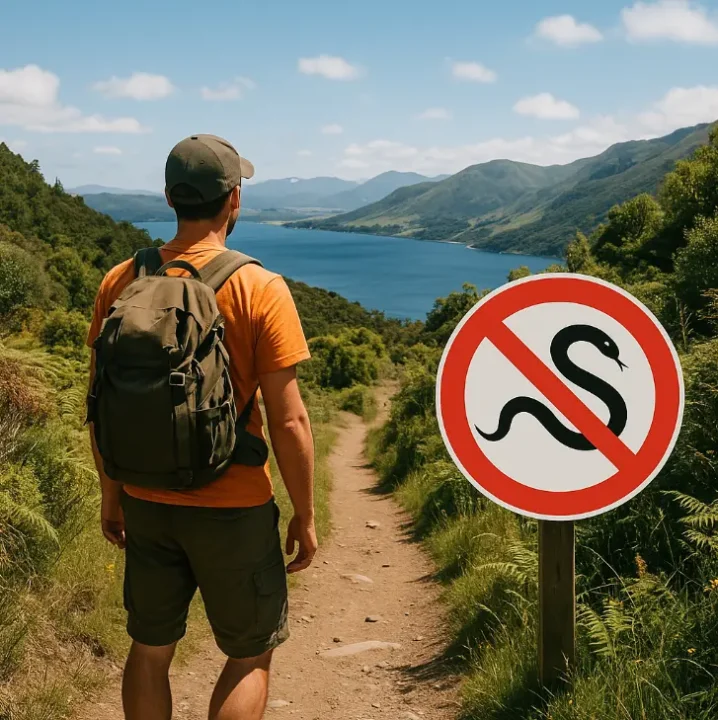randonnée en nz sans serpents terrestres