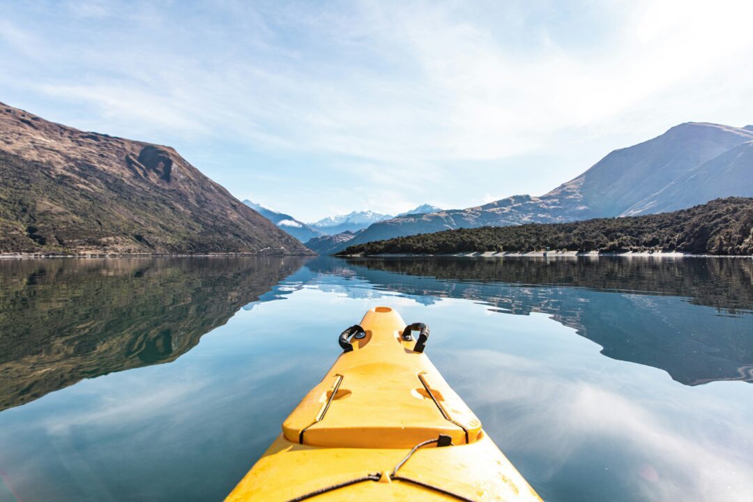 kayak sur lac wanaka