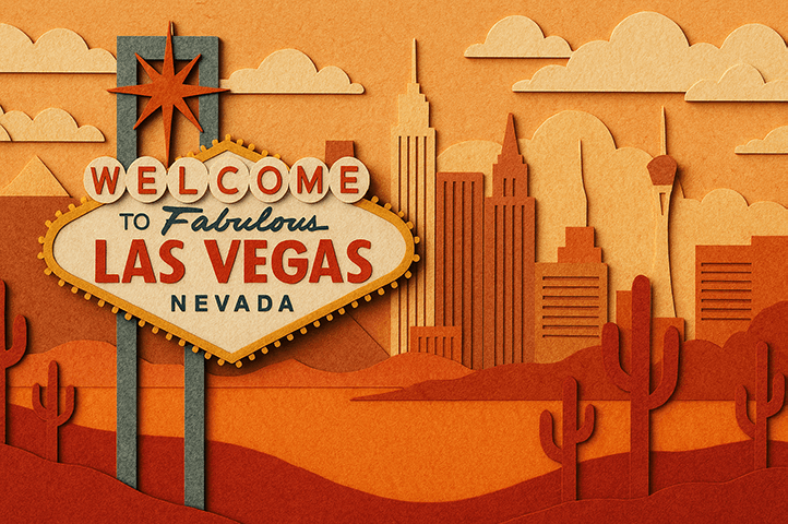 Panneau entree de las vegas
